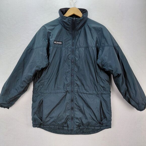 Columbia Women Gizmo Jacket Large Red Blue Colorblock 3 in 1 Winter Ski Coat VTG - Picture 11 of 16